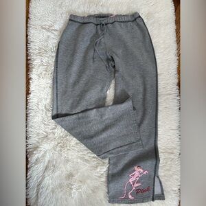 Pink Panther vintage Grey Sweatpants size Small